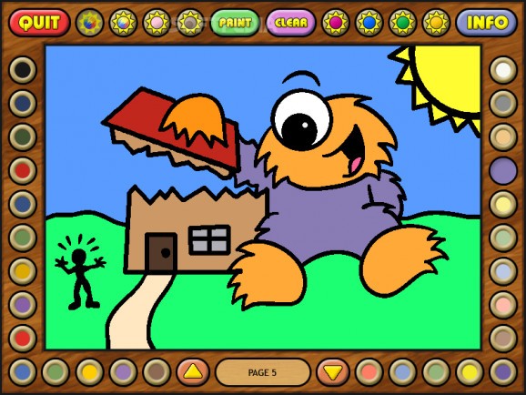 Coloring Book 9: Little Monsters screenshot