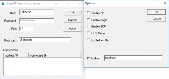 Core FTP mini-sftp-server screenshot