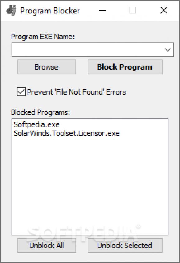 Program Blocker screenshot