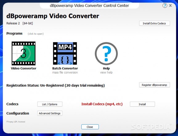 dBpoweramp Video Converter screenshot