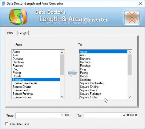 Data Doctor - Length And Area Converter screenshot