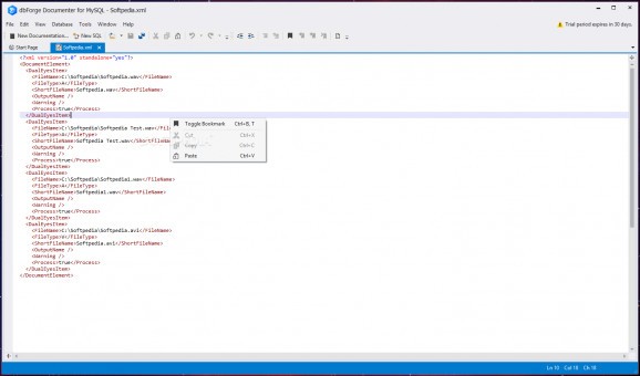 dbForge Documenter for MySQL screenshot