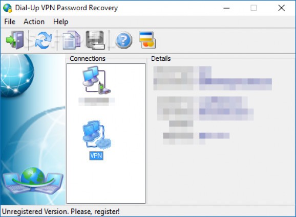 Dial-Up VPN Password Recovery screenshot