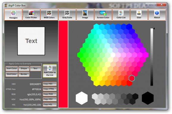 digiP Color Box screenshot