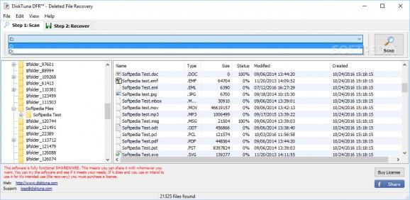 DiskTuna DFR - Deleted File Recovery screenshot