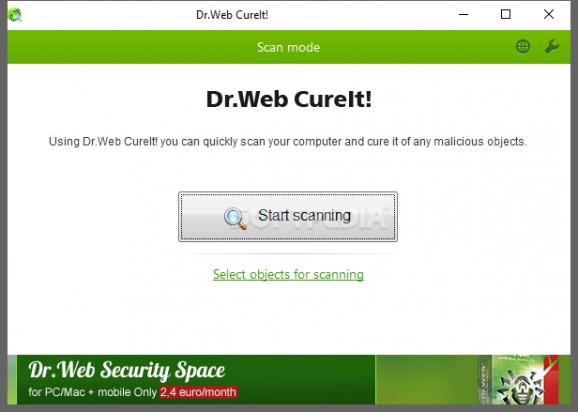 Dr.WEB CureIt! screenshot