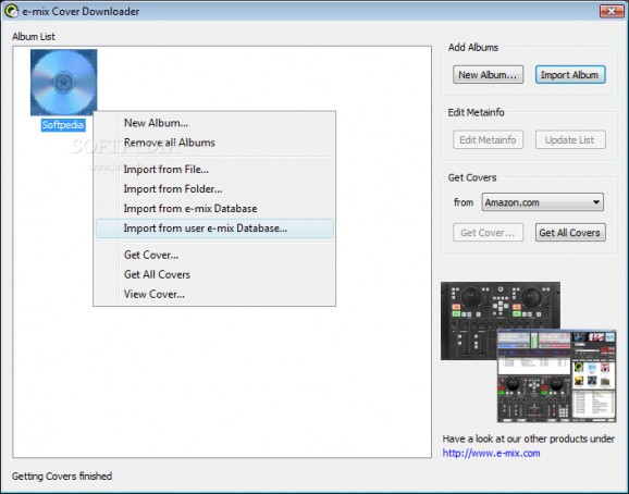 e-mix Cover Downloader screenshot
