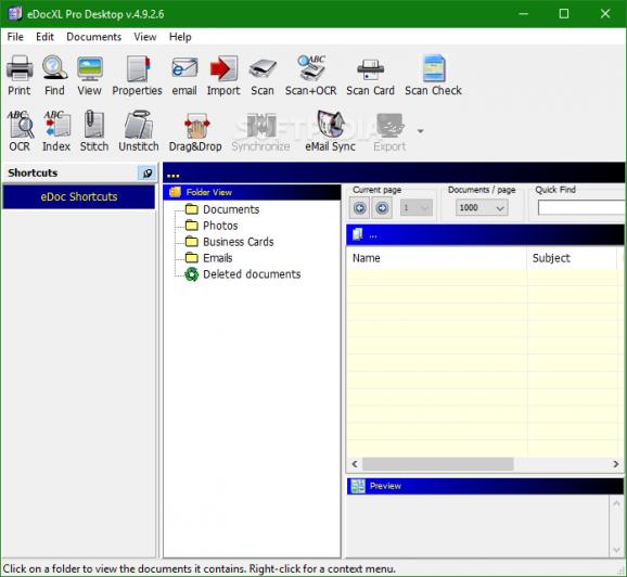 eDocXL Pro Desktop screenshot
