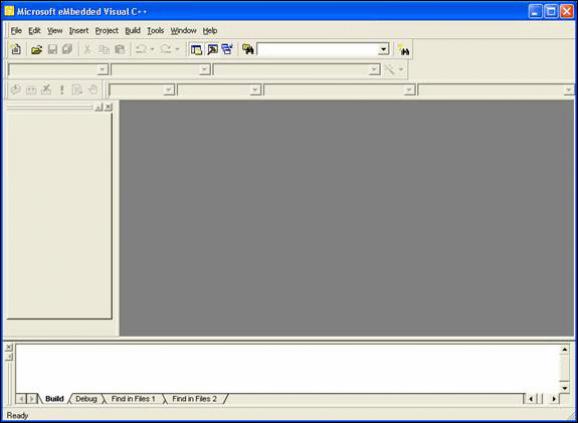 eMbedded Visual C++ screenshot