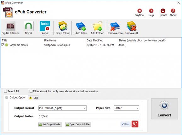 ePub Converter screenshot