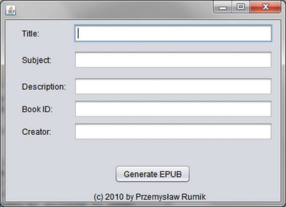 ePubGenerator screenshot