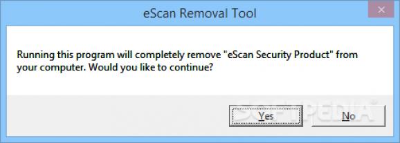 eScan Removal Tool screenshot