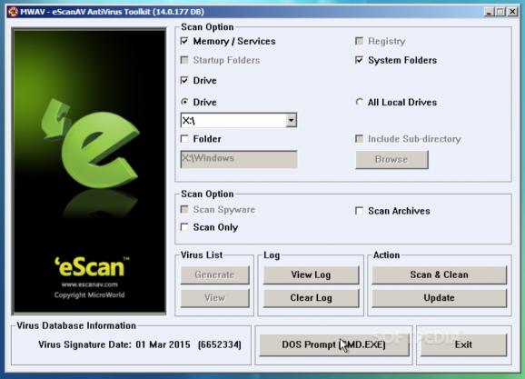 eScan Rescue Disk screenshot