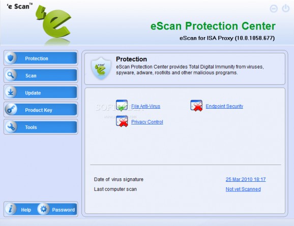 eScan for ISA Proxy screenshot