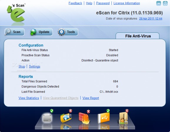 eScan for Citrix screenshot