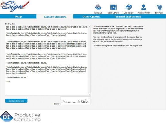 eSign Signature Capture Plug-in for FileMaker screenshot