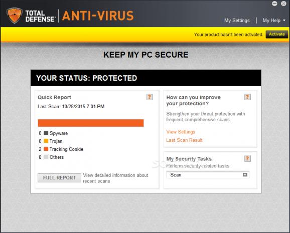Total Defense Anti-Virus screenshot