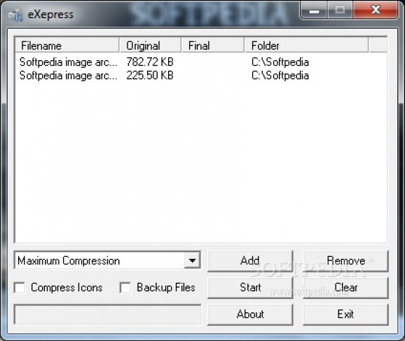 eXepress screenshot