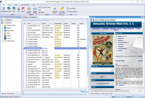 eXtreme Books Manager screenshot