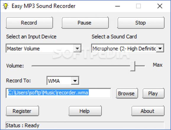 Easy MP3 Sound Recorder screenshot