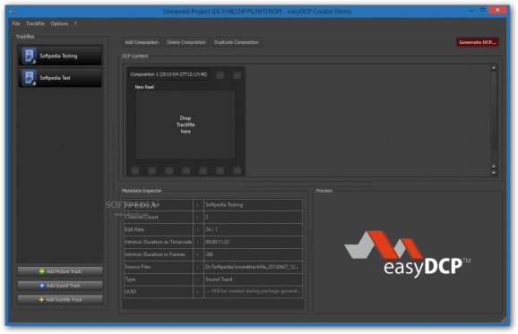 easyDCP Creator screenshot