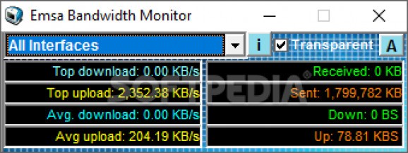 Emsa Bandwidth Monitor screenshot