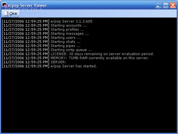 e/pop Server screenshot