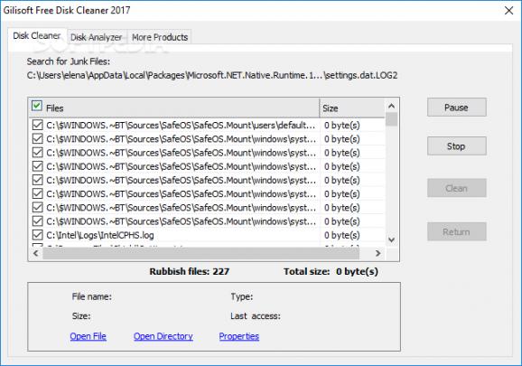 Gilisoft Free Disk Cleaner screenshot