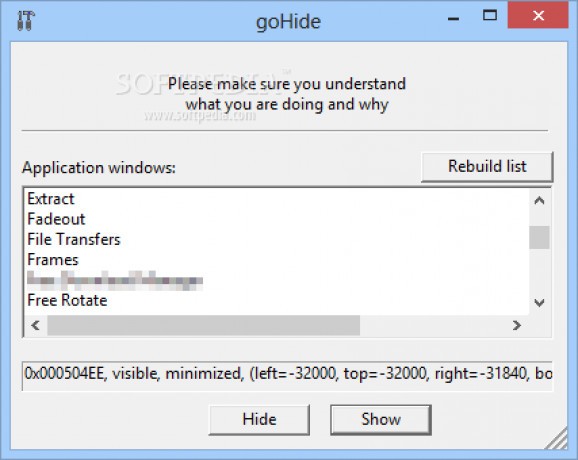 goHide screenshot