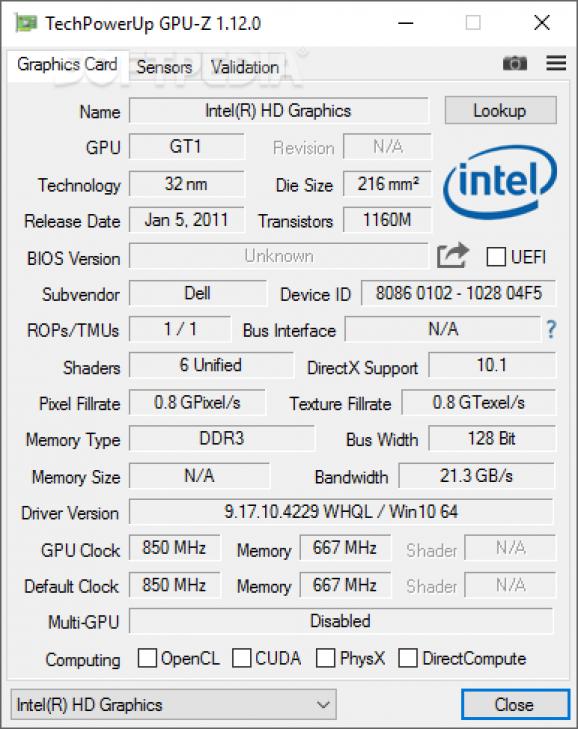GPU-Z Portable screenshot