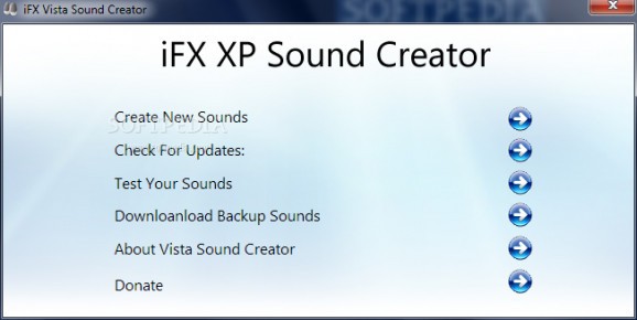 iFX XP Sound Creator screenshot