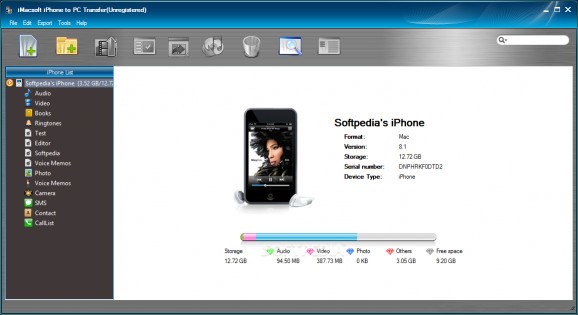 iMacsoft iPhone to PC Transfer screenshot