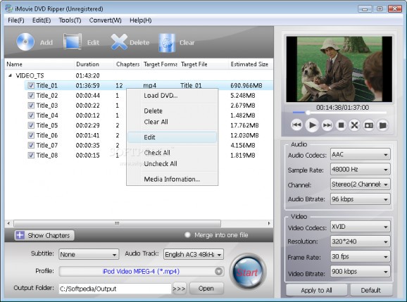 iMovie DVD Ripper screenshot