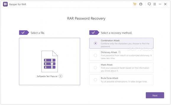 Passper for RAR screenshot