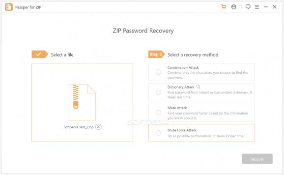 iMyFone Passper for ZIP screenshot