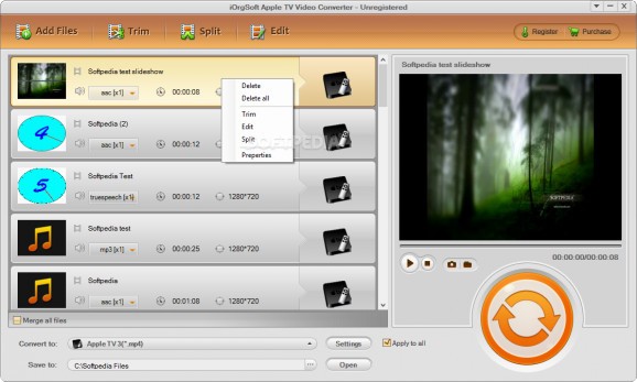 iOrgSoft Apple TV Video Converter screenshot