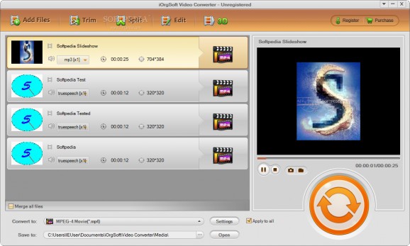 iOrgSoft Video Converter screenshot