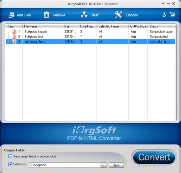 iOrgsoft PDF to HTML Converter screenshot