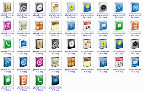 iPhone 4 Mini Icons screenshot