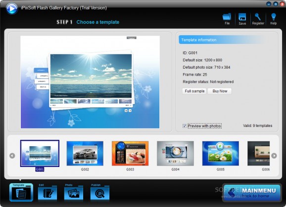 iPixSoft Flash Gallery Factory screenshot