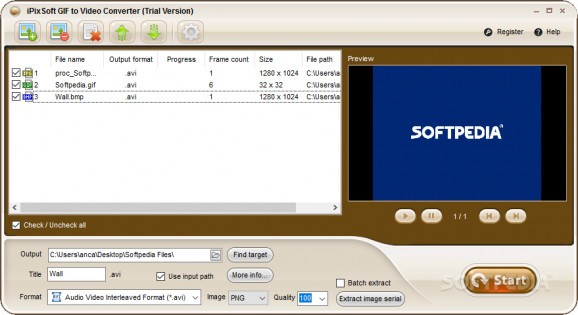 iPixSoft GIF to Video Converter screenshot
