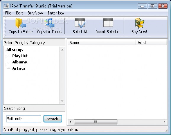 iPod Transfer Studio screenshot