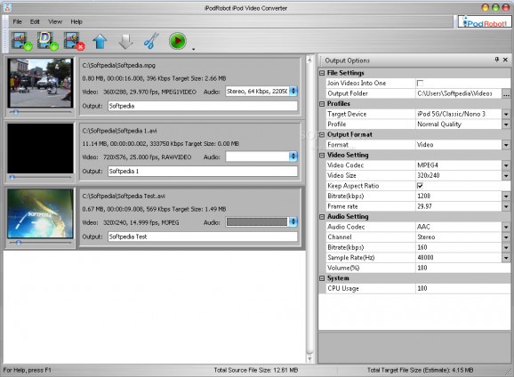 iPodRobot Video Converter screenshot