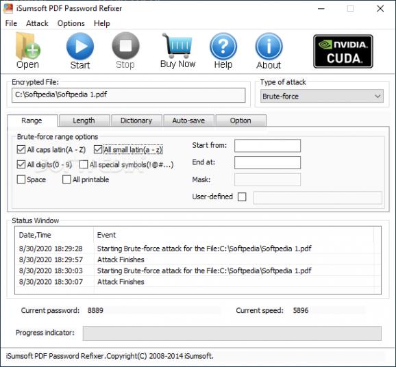 iSumsoft PDF Password Refixer screenshot