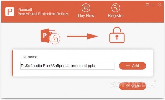 iSumsoft PowerPoint Protection Refixer screenshot