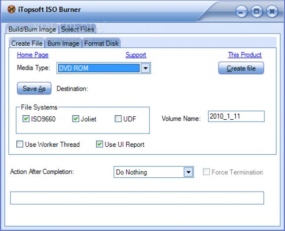 iTopsoft ISO Burner screenshot