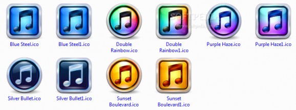 iTunes 10 Icons screenshot