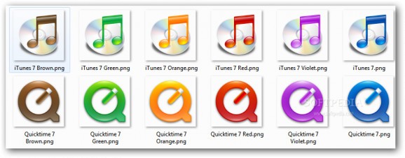 iTunes And Quicktime icons screenshot