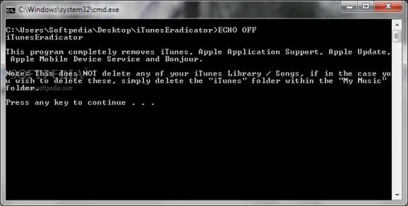 iTunesEradicator screenshot