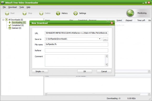 iWisoft Free Video Downloader screenshot